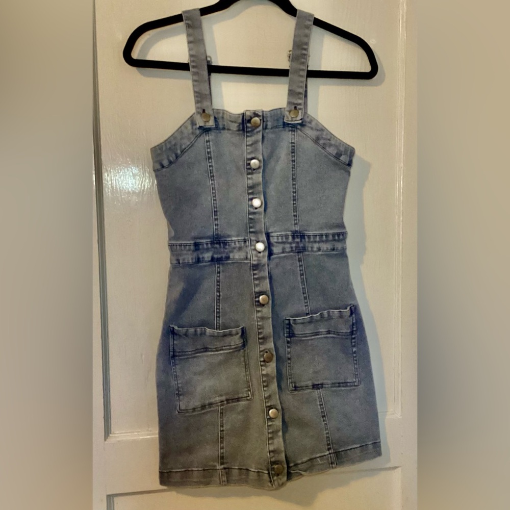 Justify Denim Jumper Dress M